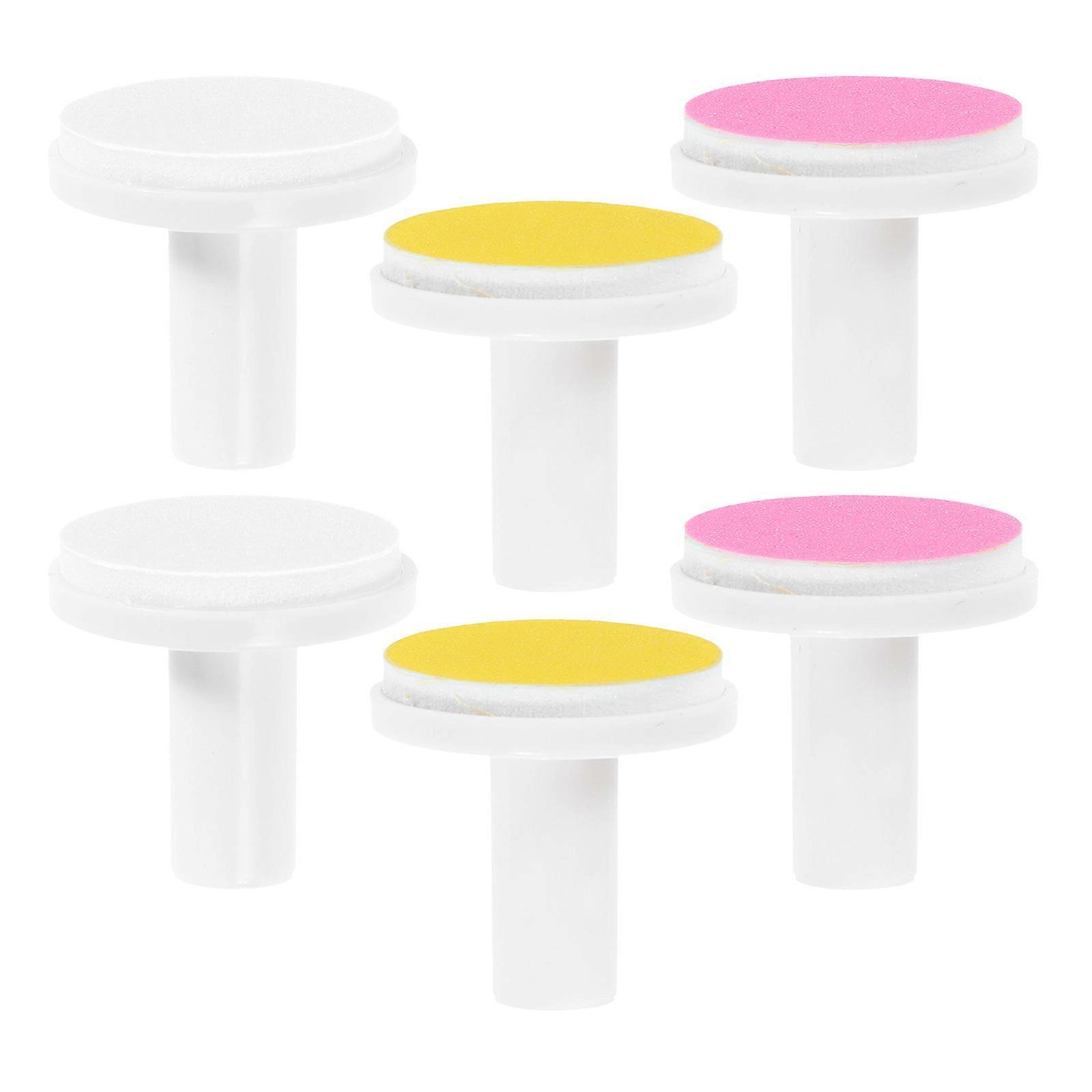 6pcs Replacement Nail Drill Tips for Nail Trimmer Gentle Grinding Tools for Babies