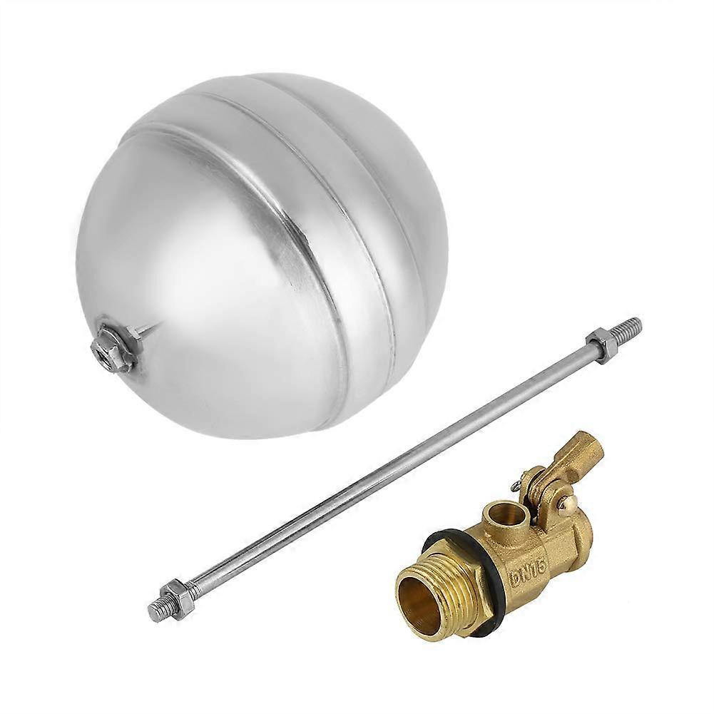 Brass Float Valve DN15 G1/2,  Pressure 0.10.8 MPa, 050C, Corrosion Resistant, 288g