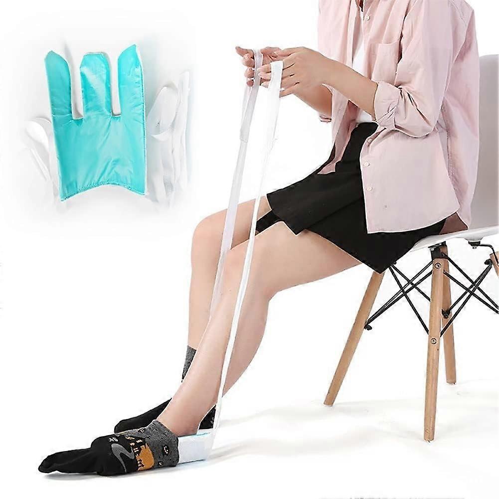 Sock Aid for Seniors No Bending Sock Helper with Non Slip Backing for Easy Sock Wearing