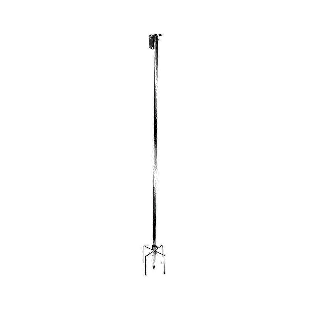 Bird House Pole Mount Kit - Adjustable Bird Post Support Rod Universal Stand Set With 5 Prongs