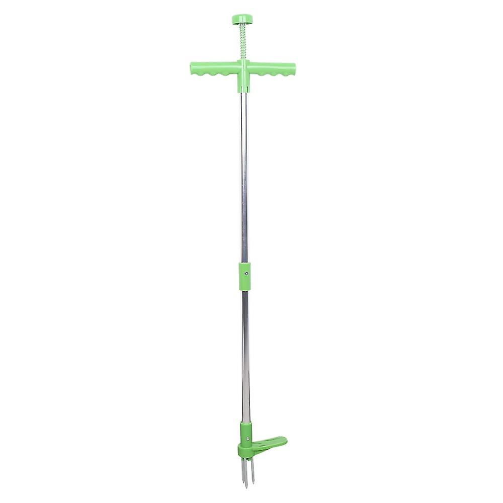 Standing Weed Puller with Adjustable Long Handle and 3Claw Design for Easy Garden Weeding