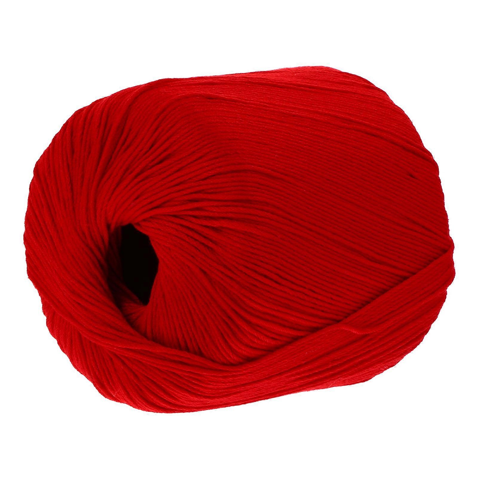 DIY Craft Rope Cotton Cord for Knitting 1 Roll Red Braided String