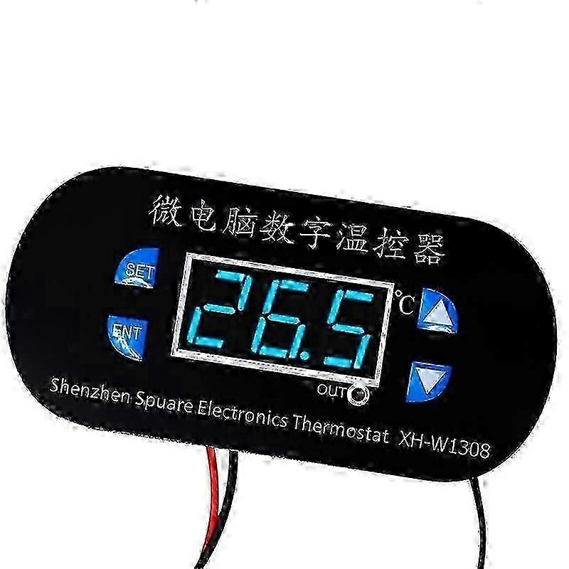DC 12V Digital Temperature Controller Thermostat Switch with Blue Light Display