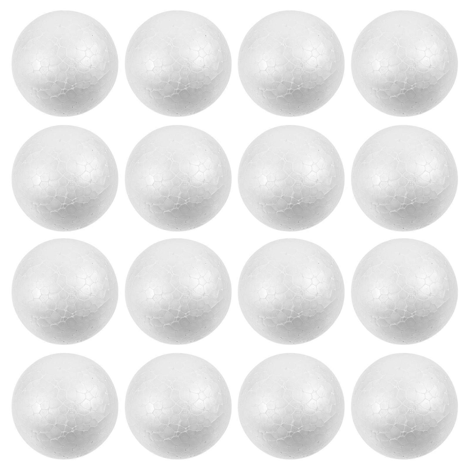 White Solid Ball Craft Material for Children Decoration 40Pcs Pack