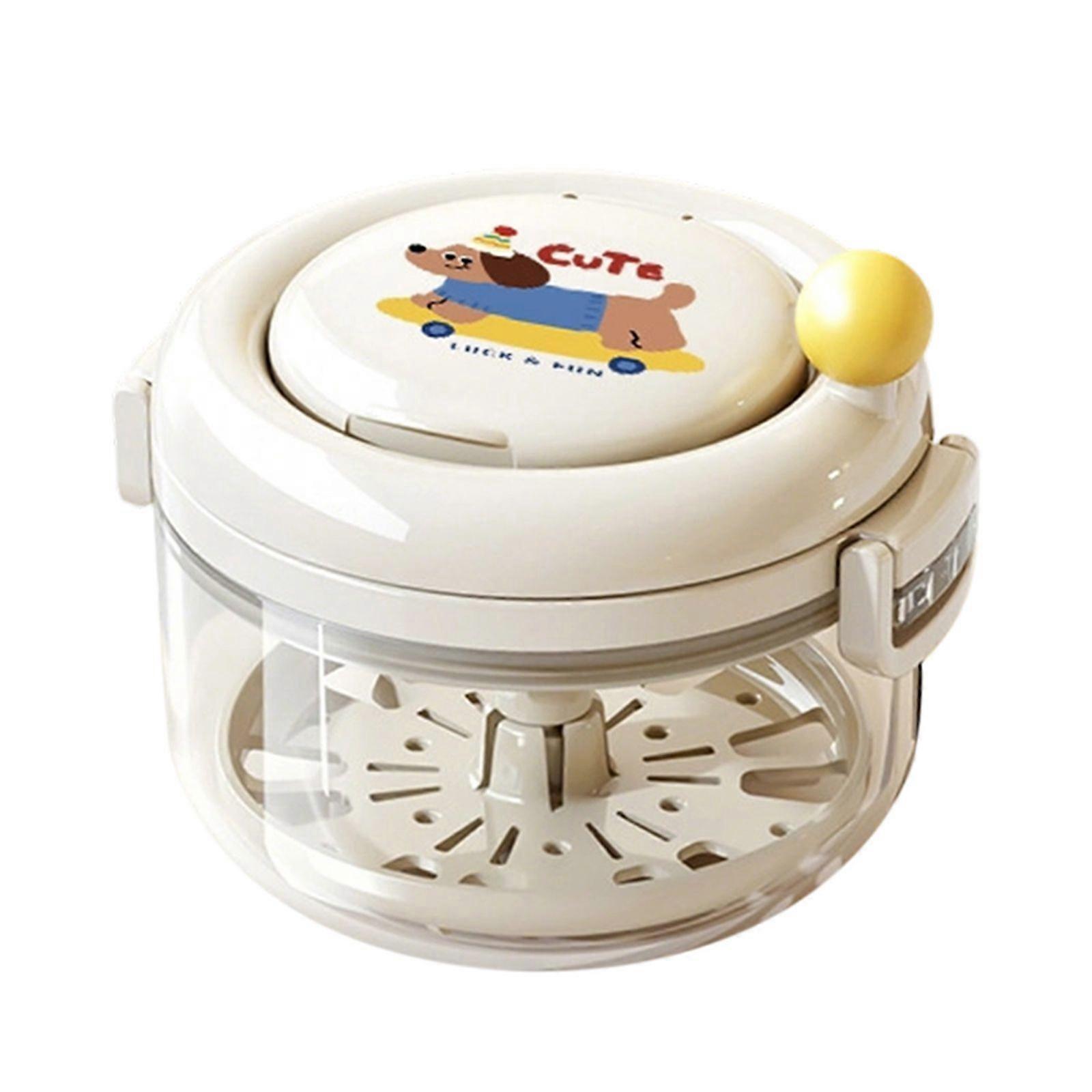 Denture Bath Case Cup-Leak Proof 360 Rotating Cleaning Structure NEW