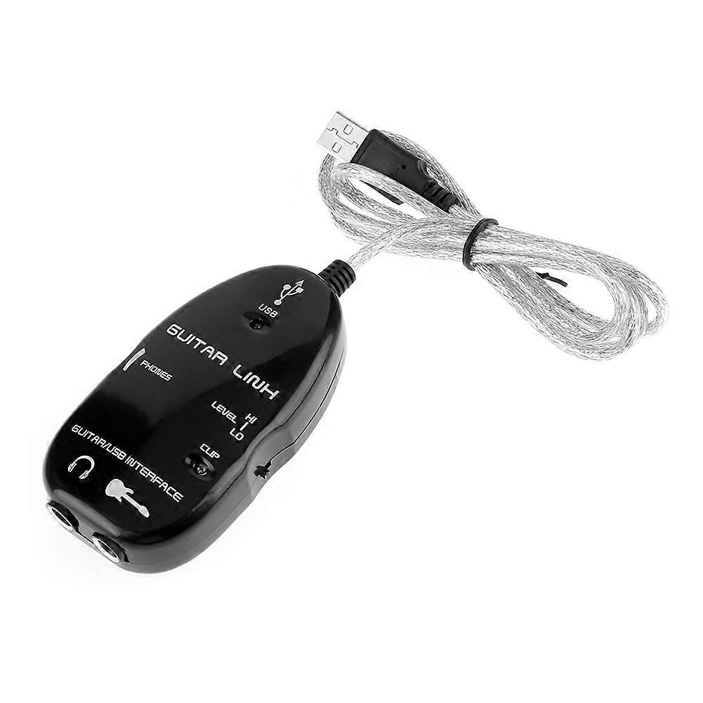 Guitar to USB Sound Player Sound Card Effector Interface Link Audio Cable