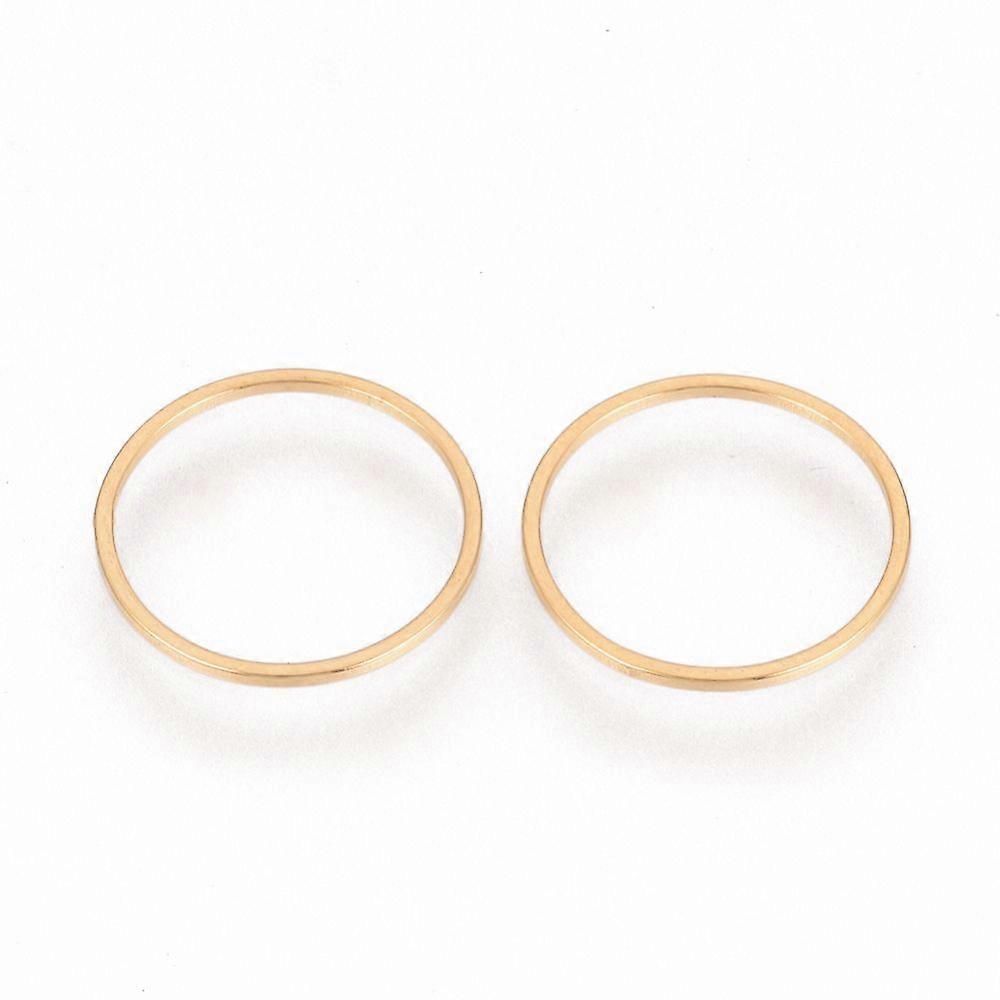 304 Stainless Steel Linking Ring Ring Golden 16x0.8mm