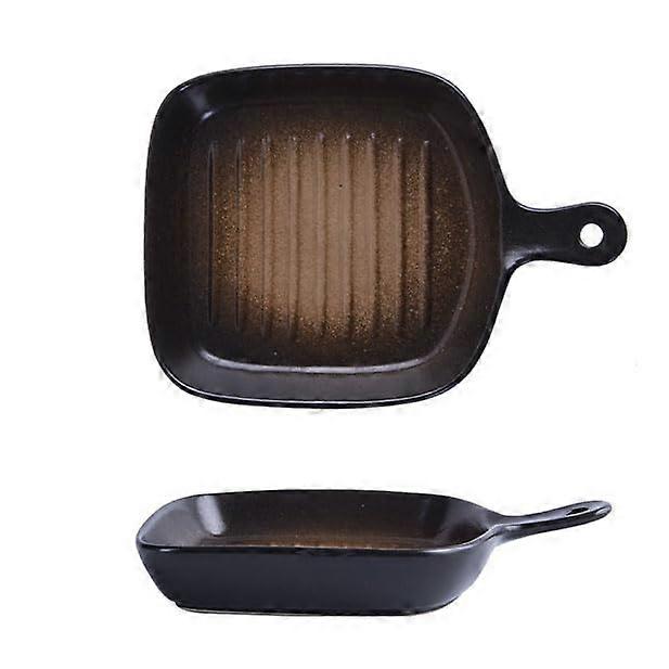 Ceramic Baking Dish with Handle, Rectangular Lasagna Pan, Oven and Dishwasher Safe, 22.5x16cm