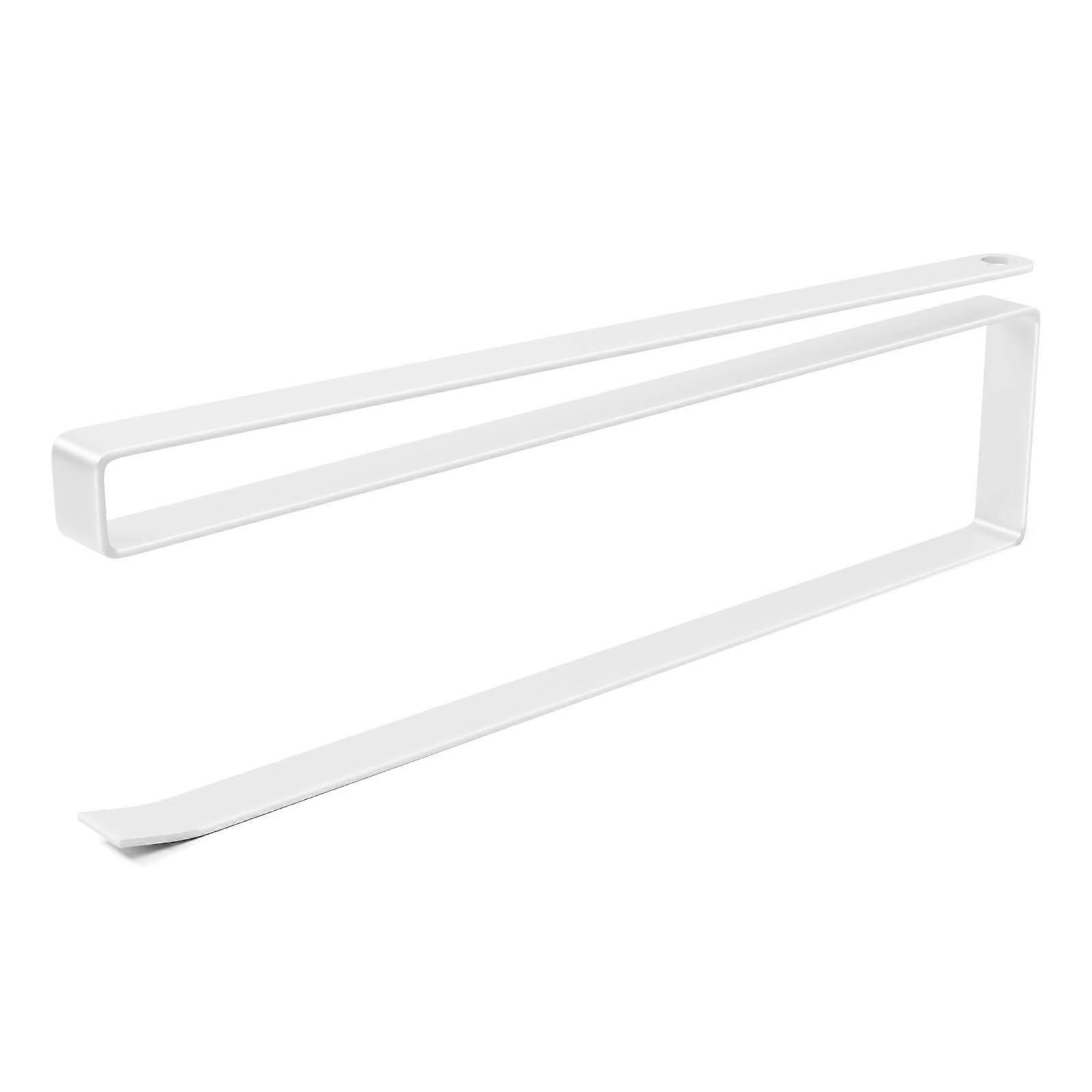 Under Cabinet Paper Towel Holder with Adhesive Mount, No Drill SpaceSaving RustResistant White