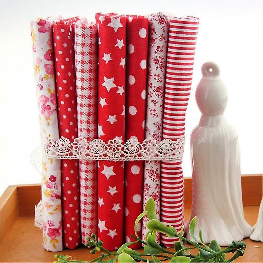 Cotton Fabric Squares 25x25cm Quilting Fabric Bundle Assorted Patterns for Sewing and DIY Patchwork