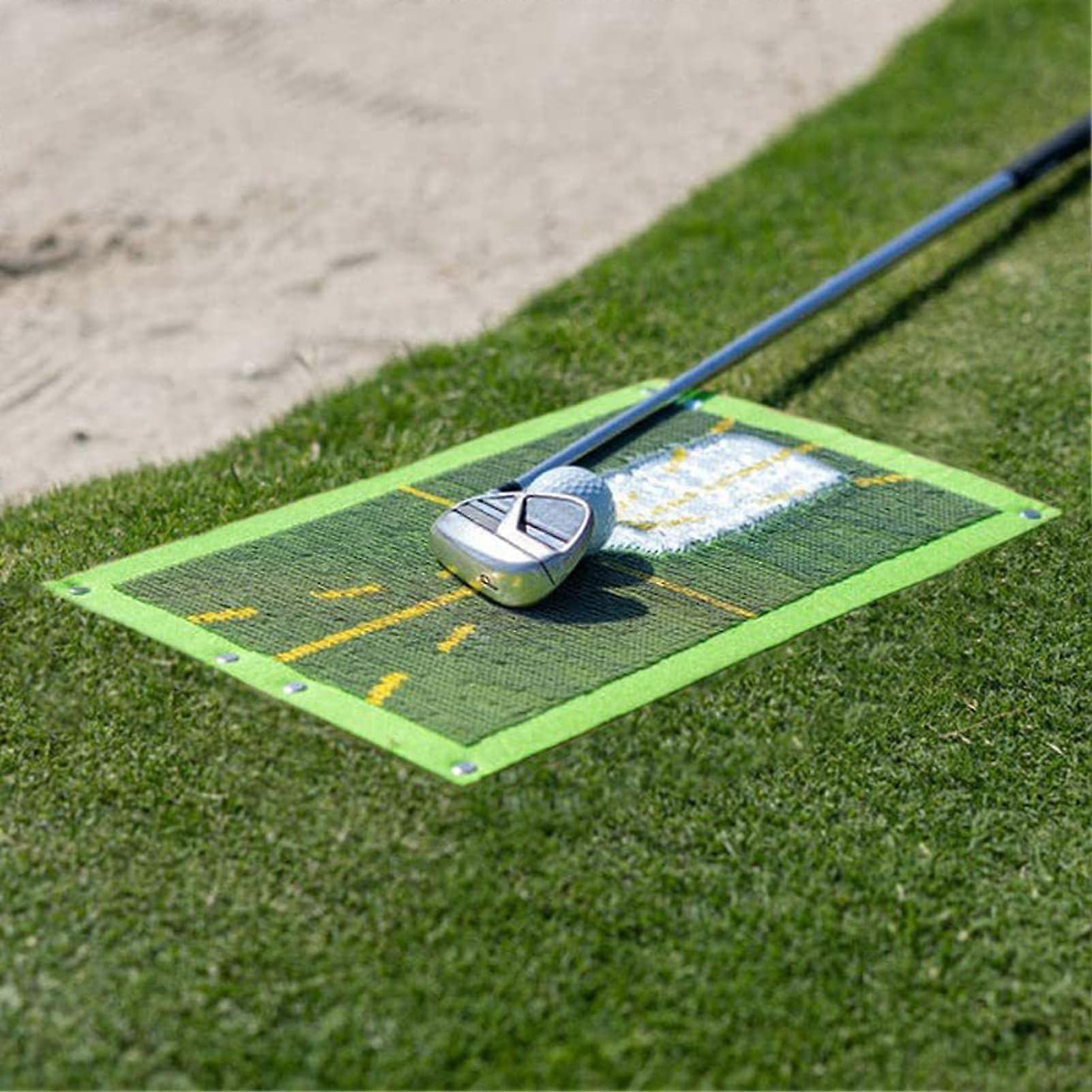 Golf Training Mat with Instant Swing Feedback, Durable Indoor Outdoor Golf Practice Aid Set