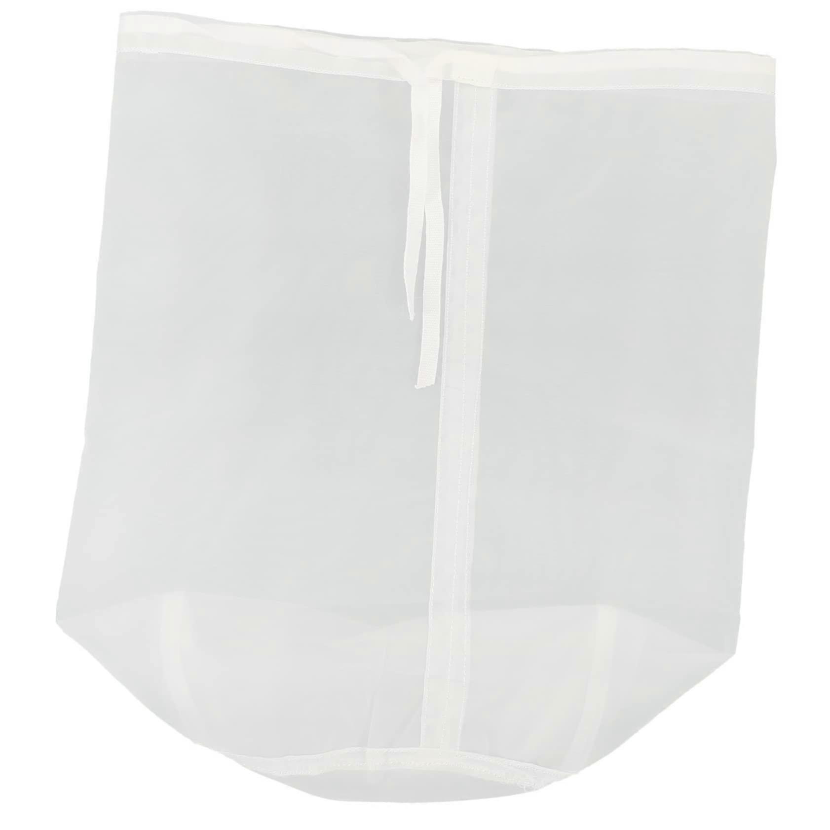 Nut Milk Bag 20x30cm Reusable Fine Mesh Drawstring Coffee and Wine Filter for Home Brewing