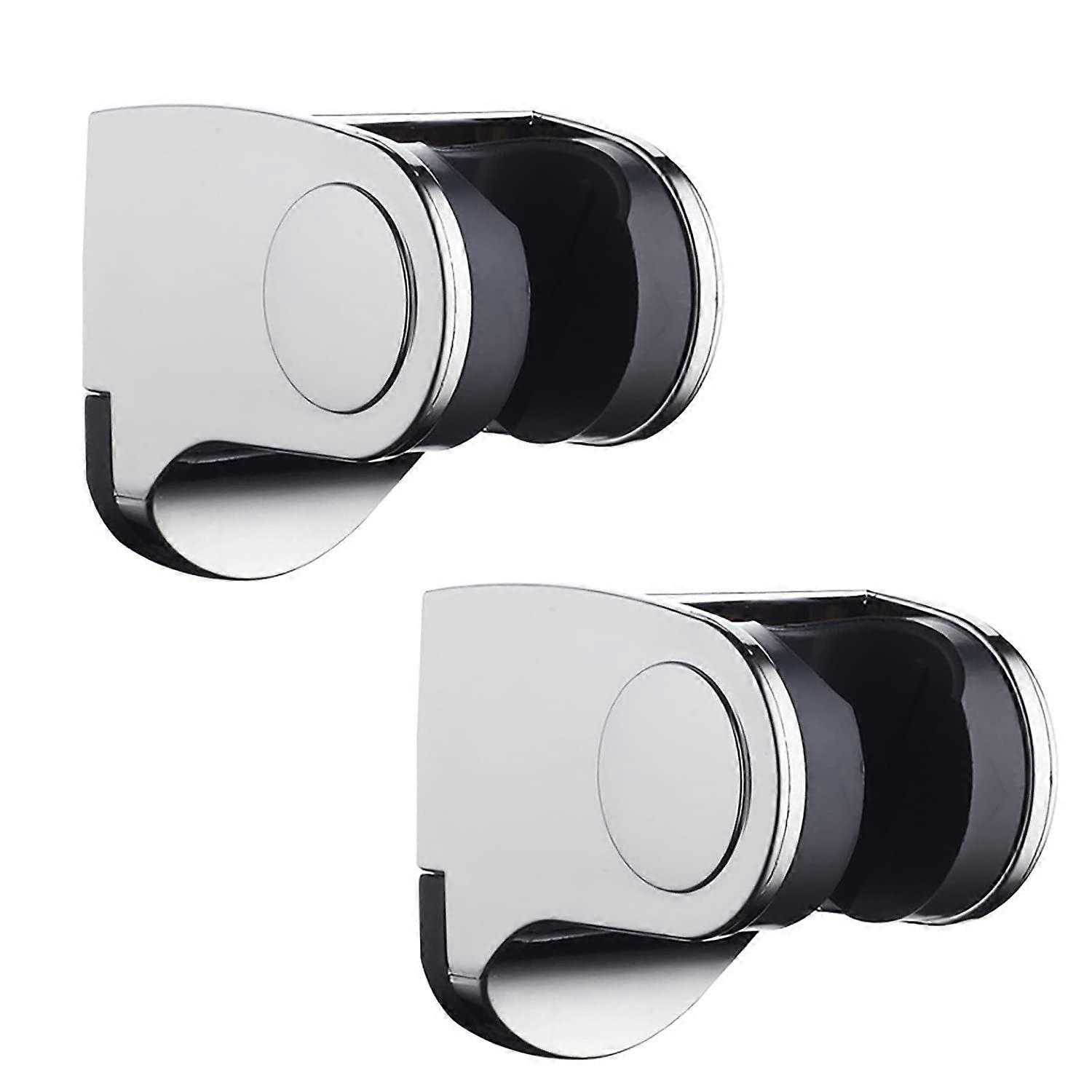 Adjustable Shower Head Holder Wall Mount Chrome ABS Swivel Bracket for Handheld Shower