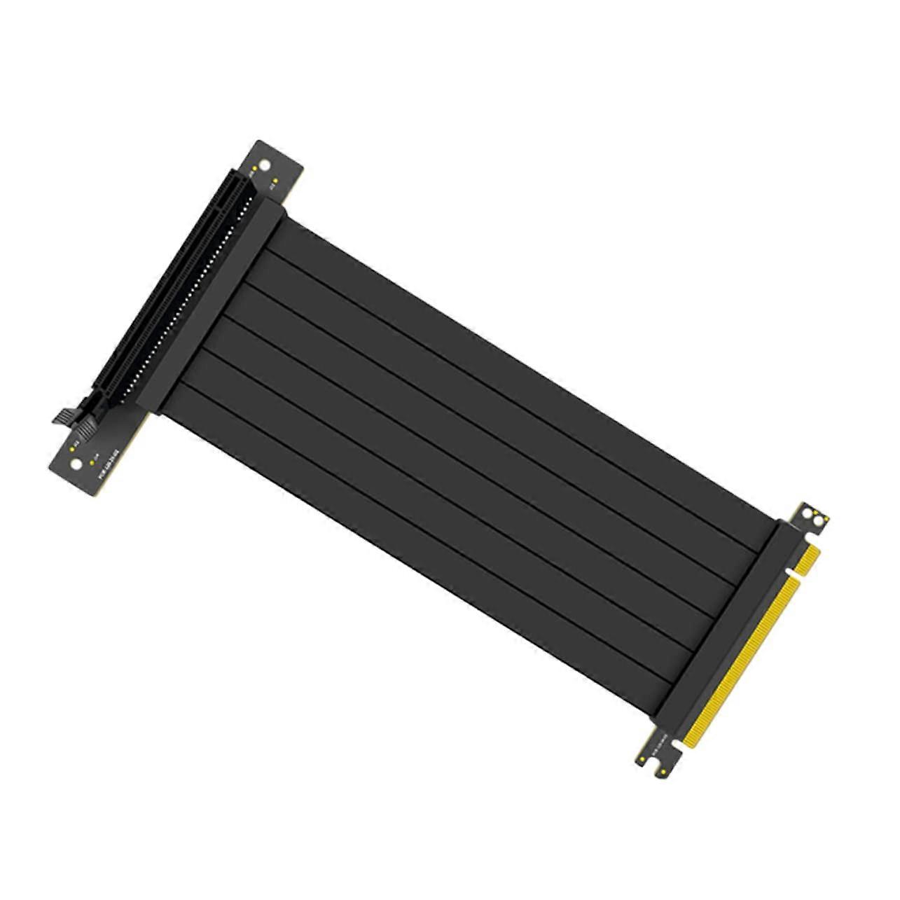 90 Degree PCIe GPU Riser Cable with ARGB Extension, Stable Signal Transmission, Easy Install