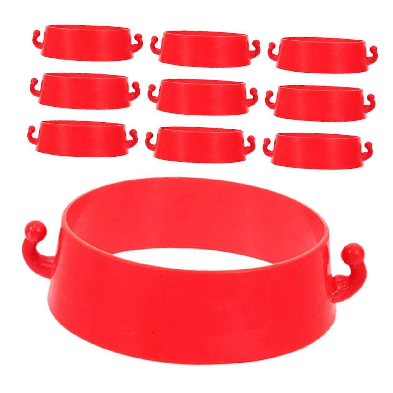 10pcs Traffic Cone Connectors Kit Quick Setup Safety Barrier Chain Linkers for Construction Parking