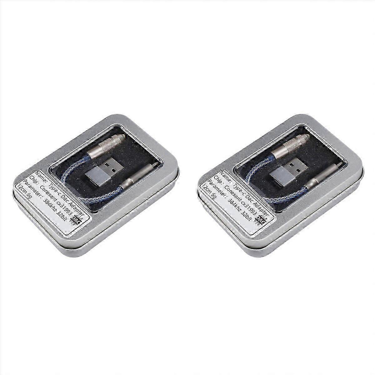 2X CX31993 USB Type C Headphone Amp with 3.5mm Output SNR Decoding Audio Decoding Cable for Android