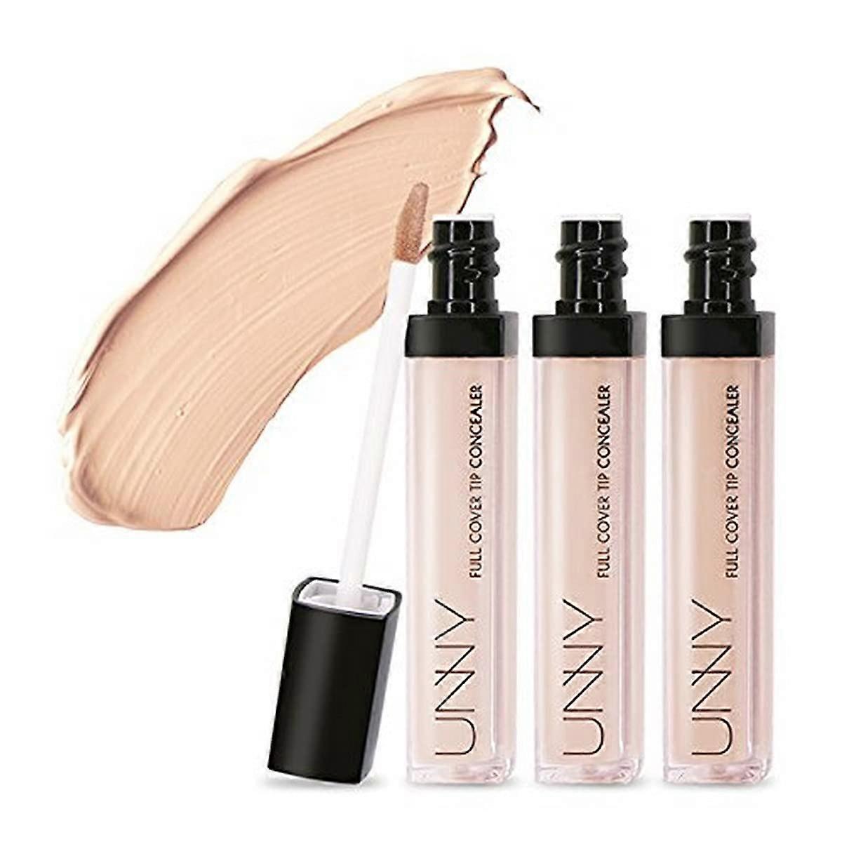 Full Coverage Concealer Light Beige with SPF30 Brightening Precision Wand for Dark Circles