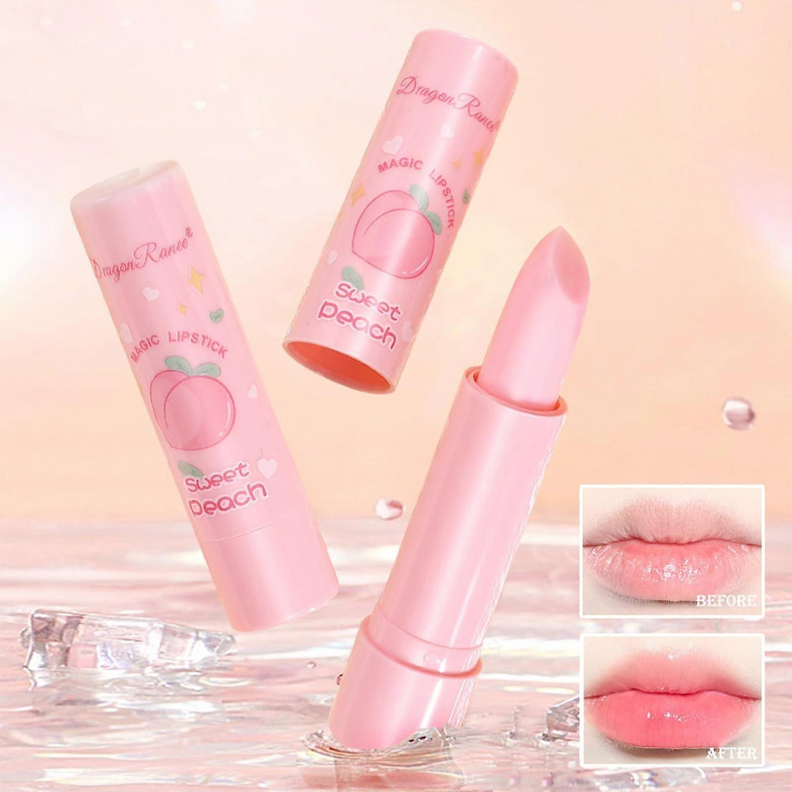 3 PCS Color Changing Lipstick Set, Long Lasting Moisturizing Tinted PH Lip Balm