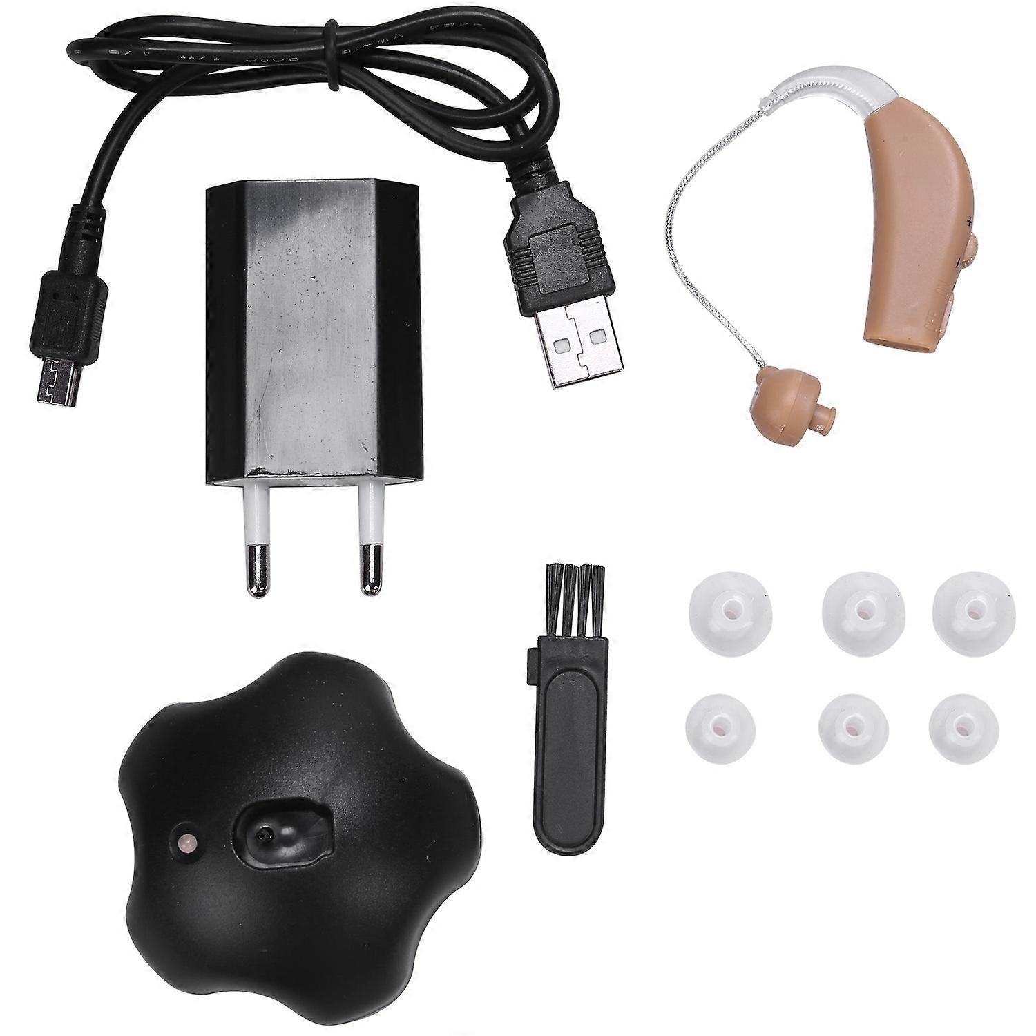 Rechargeable Ear Hearing Aid Device Ear Amplifier Digital Eu Plug