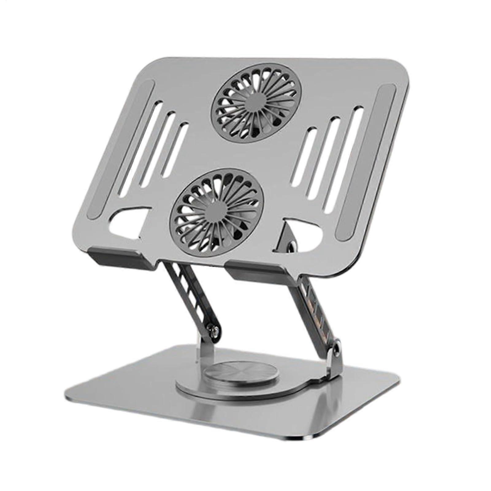 Adjustable Rotating Laptop Stand with 360° Rotation, Mesh Cooling Panel and 8Level Height Adjustment