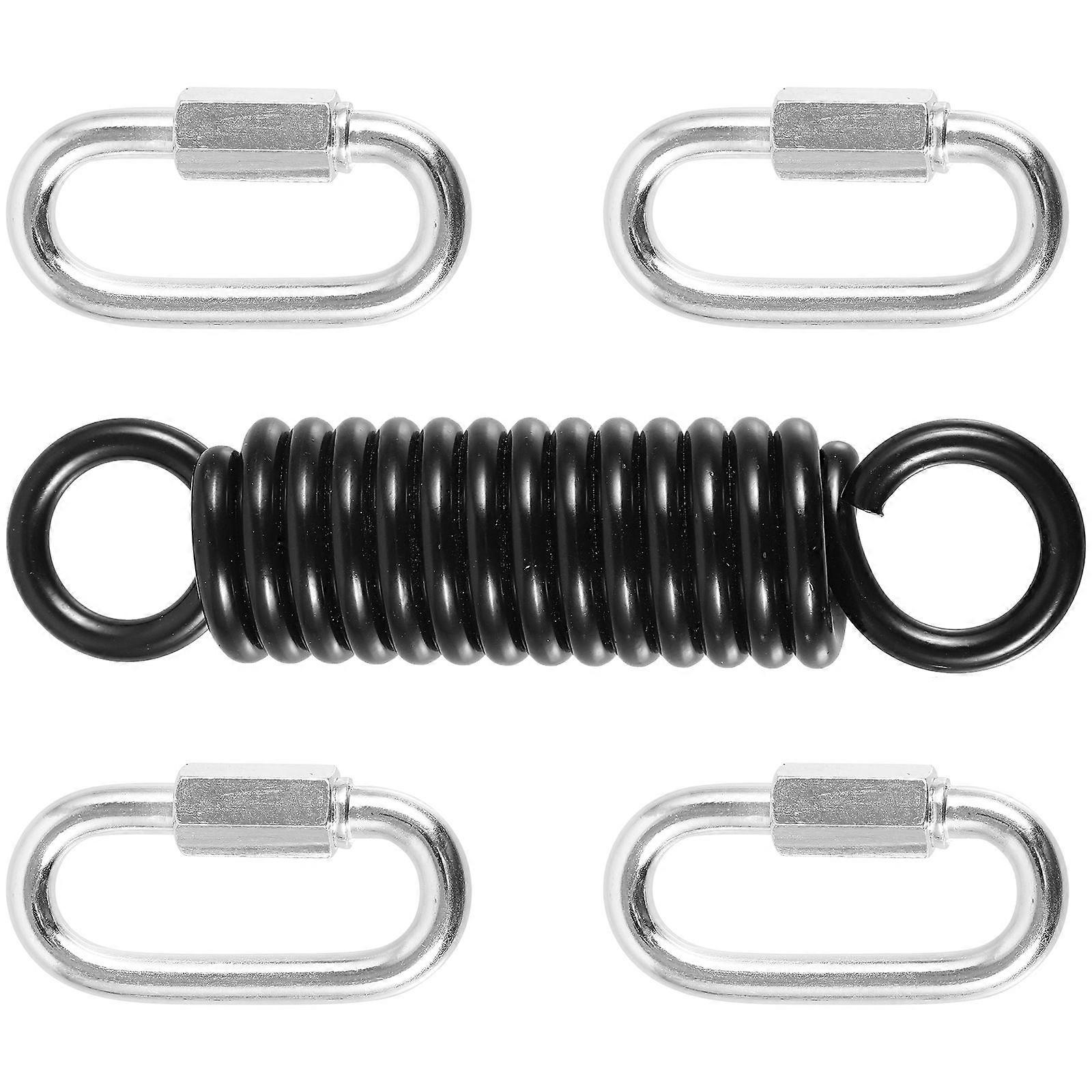 Swing Spring Hammock Chair Spring Set for Heavy Duty Use 1Set Silver Metal