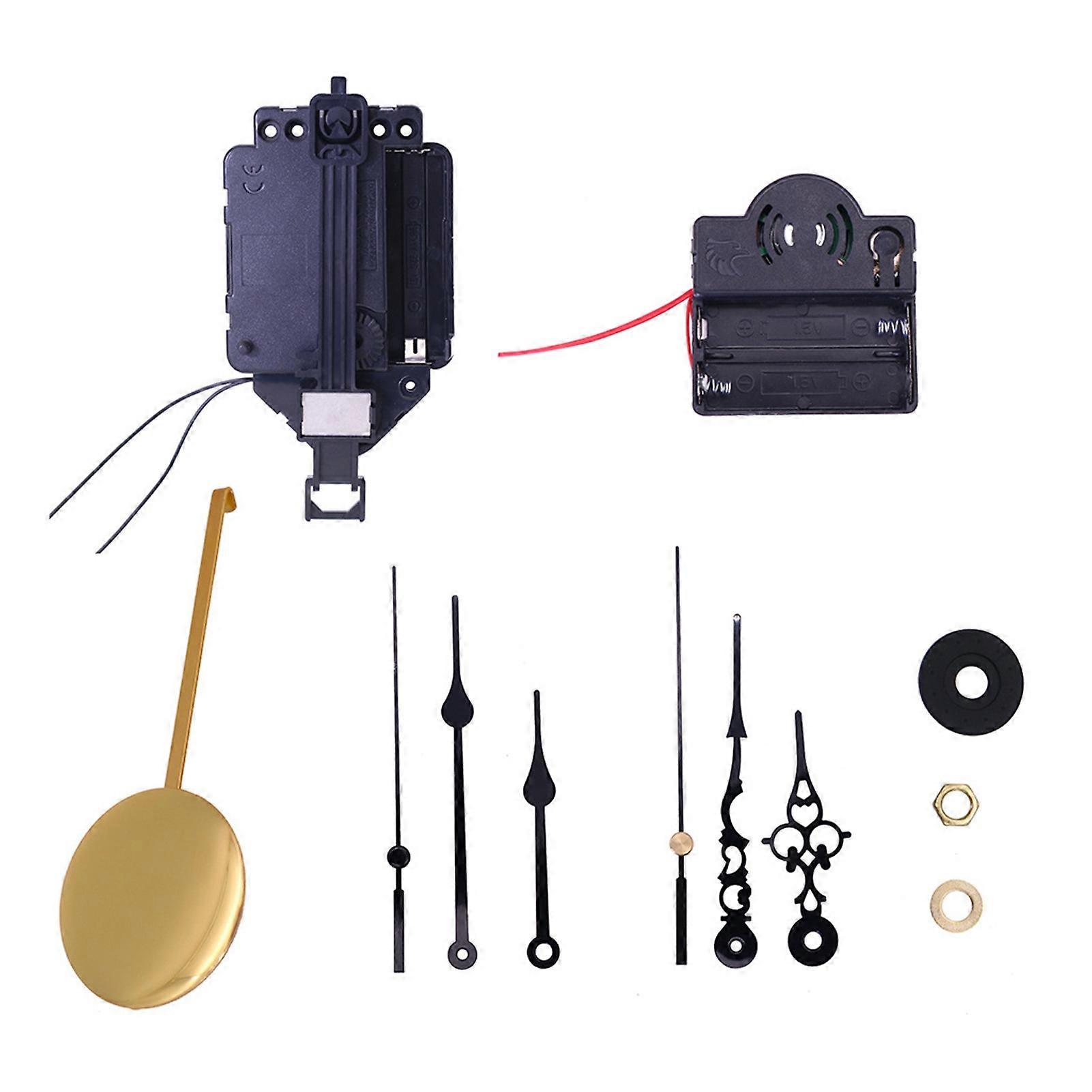 DIY Hourly Time Swing Movement Quartz Pendulum Trigger Clock Chime Music Box Kit