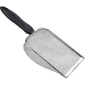 Reptile Sand Filtering Mesh Fine Holes Cat Litter Scoop Stainless Steel Shovels Pet Litter Cleaning Tool