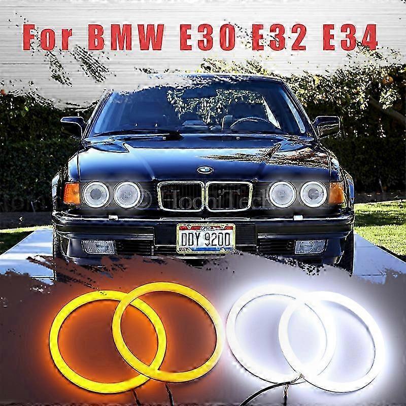 LED SMD Cotton Light Switchback Angel Eye Halo Ring DRL Kit for  E30 E32 E34