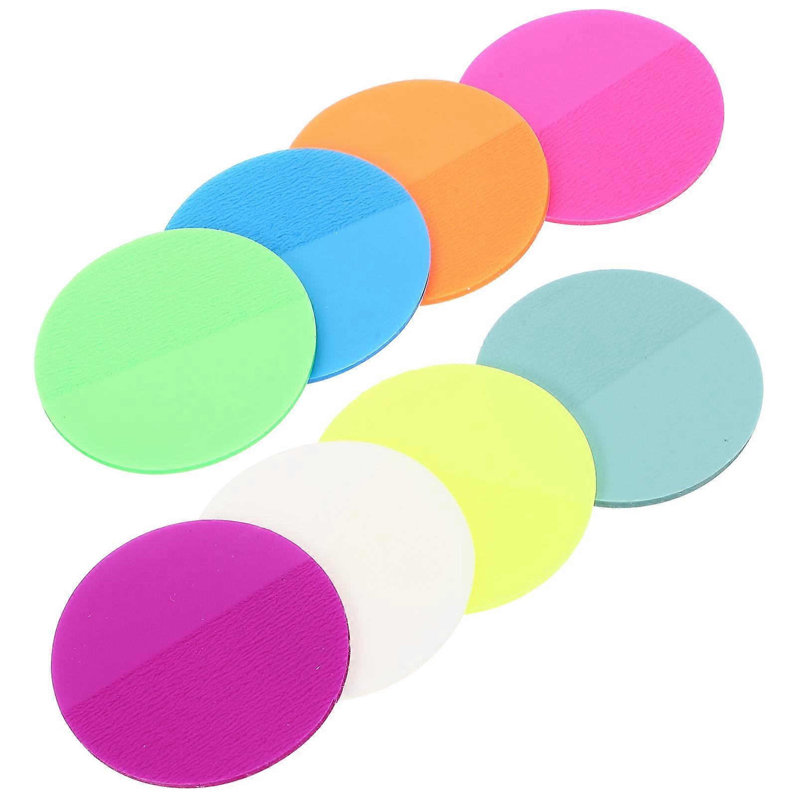 Round Note Pads Self Stick Memo Label 400 Sheets Assorted Color