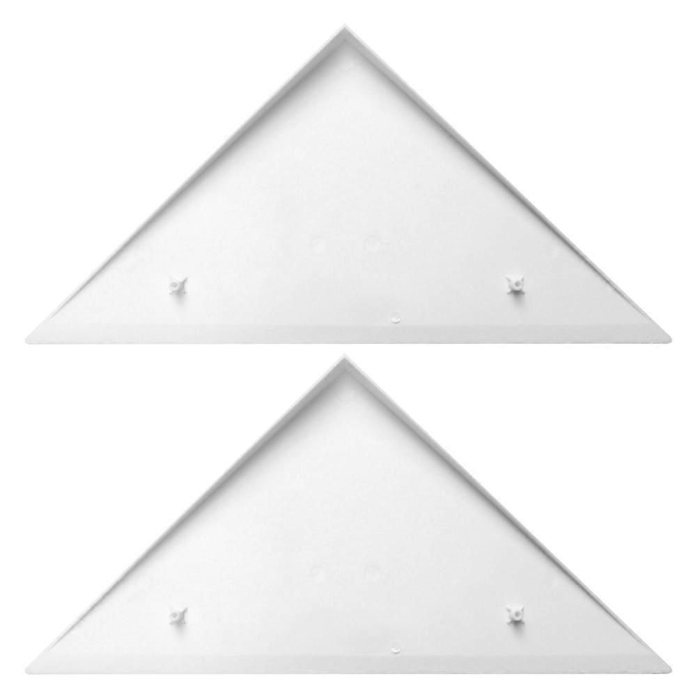 Foosball Table Corner Protectors for Protection 2Pcs White Plastic Triangle Guards