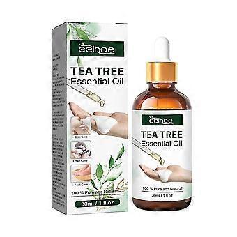 Teebaumöl, Bio-Teebaumöl, 30 ml reines Teebaumöl für Haut und Füße. Spendet Feuchtigkeit und pflegt Haut, Kopfhaut und Zehennägel. (dbIAOS)