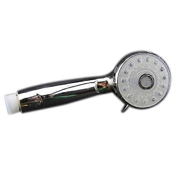 Color Changing LED Shower Head Round Shaped Temperature Control