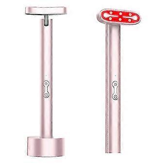 Peloopoty 7-kleuren LED-roodlichttherapie gezichtswand voor gezicht en hals, 90 cm kop, automatische uitschakeling, roze