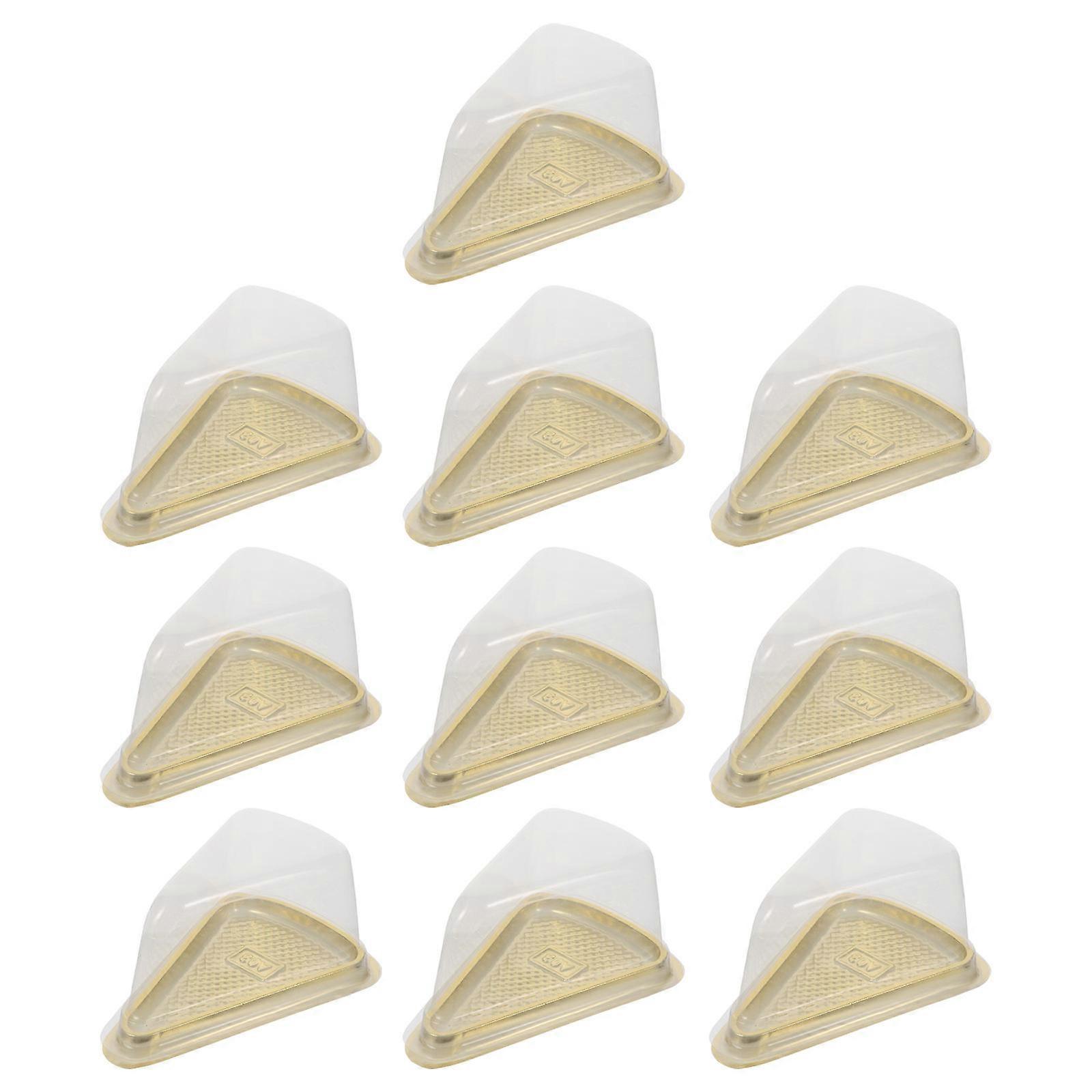 Egg Cake Packaging Box Multipurpose Triangular Pastry Boxes for 100Pcs