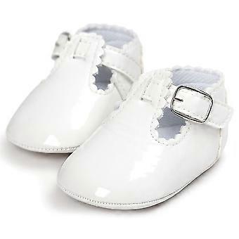 Baby Girls Mary Jane Flats Shoes With Non-slip Soft Sole Toddler First Walkers Newborn Princess Dress Shoes Light Baby Sneaker Shoes