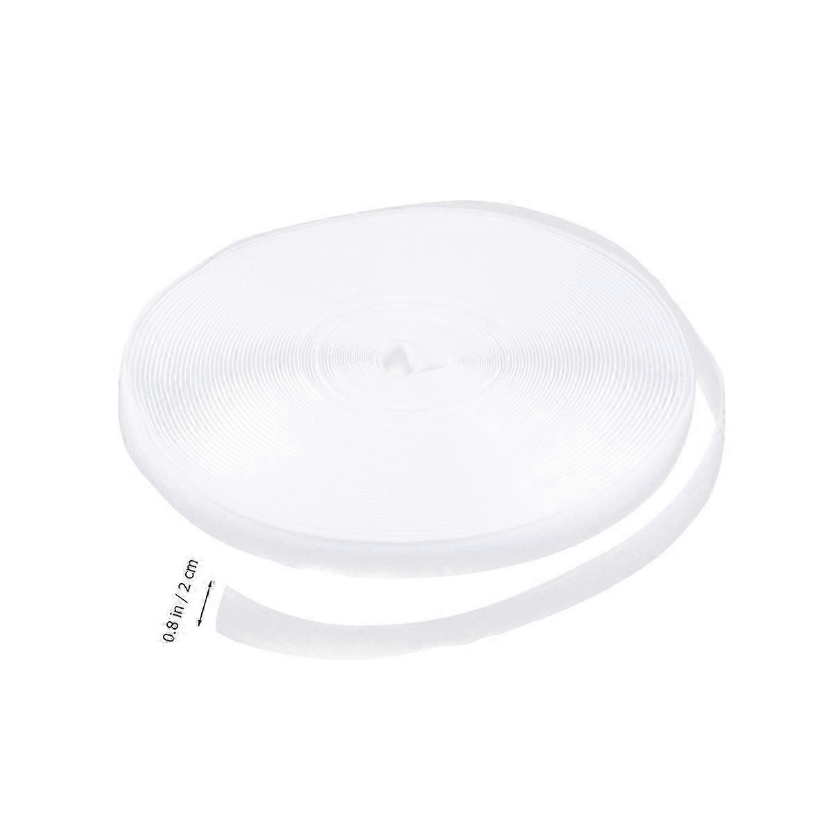 White Loop Roll Hook Tape for Durable Use 25M Loop Strip One Side
