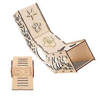 Hamster-Labyrinth-Spielzeug aus Naturholz, Spielplatzspielzeug für Kleintiere, 1 Set für Haustiere