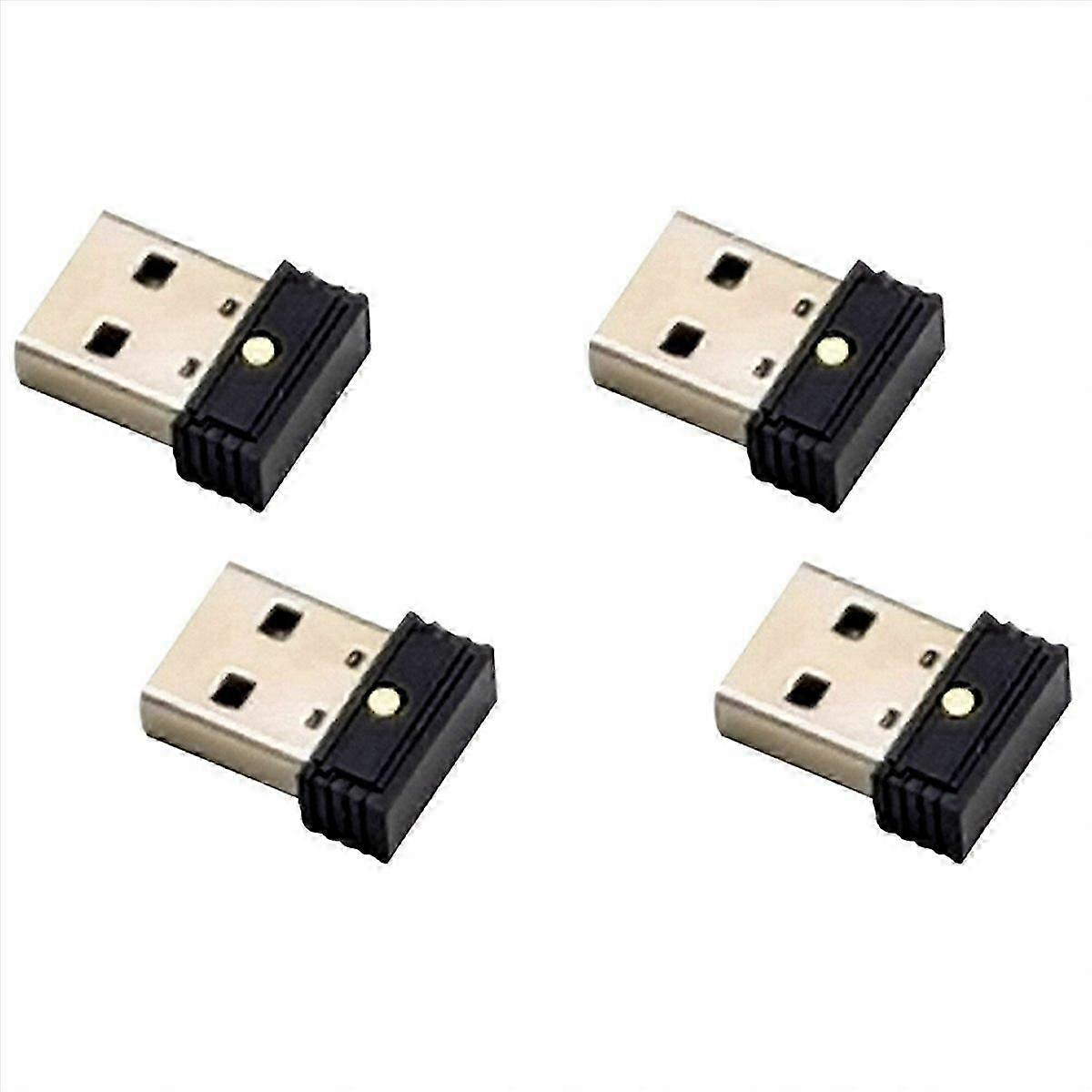 4Pcs USB Mouse Jiggler, Automatic Mouse Mover Keeps Computer Awake, Plug and Play, PP and Metal, for Windows, Remote Work