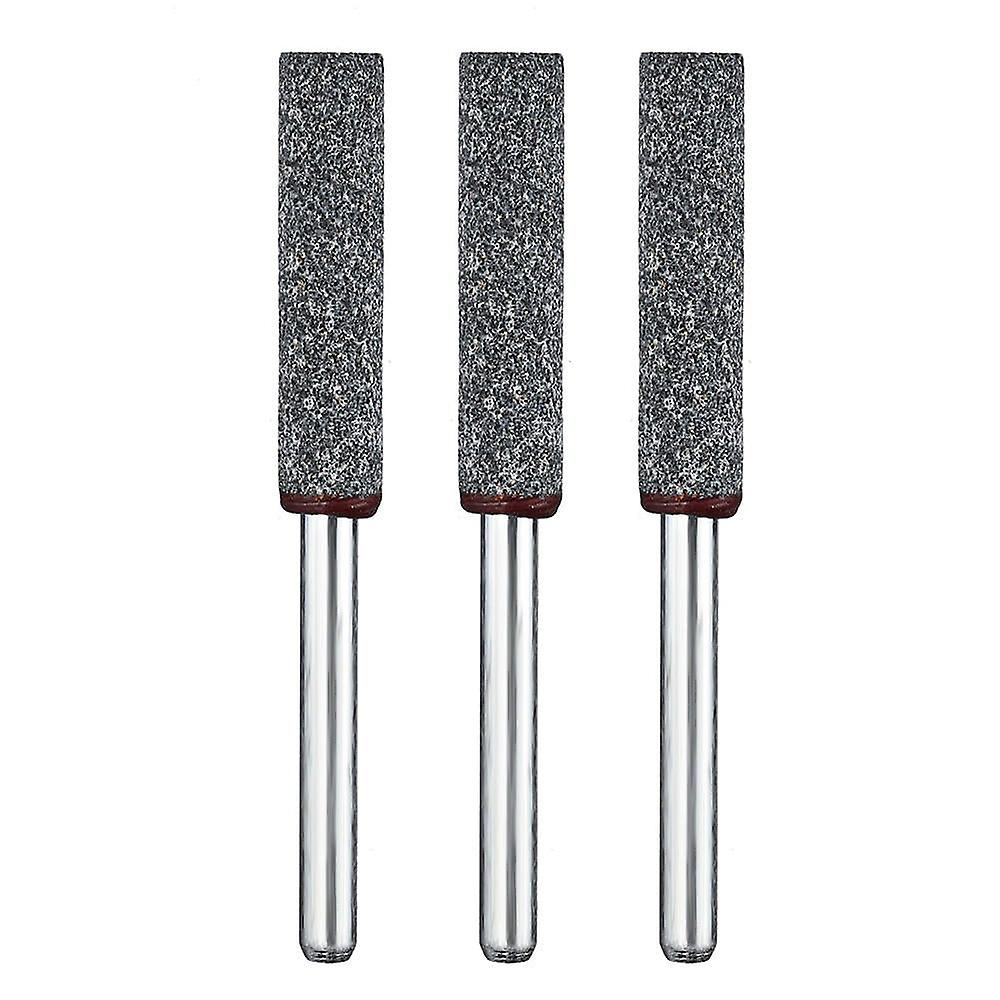 3Pcs 5/32 Inch Diamond Grinding Head Grinding Stone Set Chainsaw Sharpener Burr Stone Round File