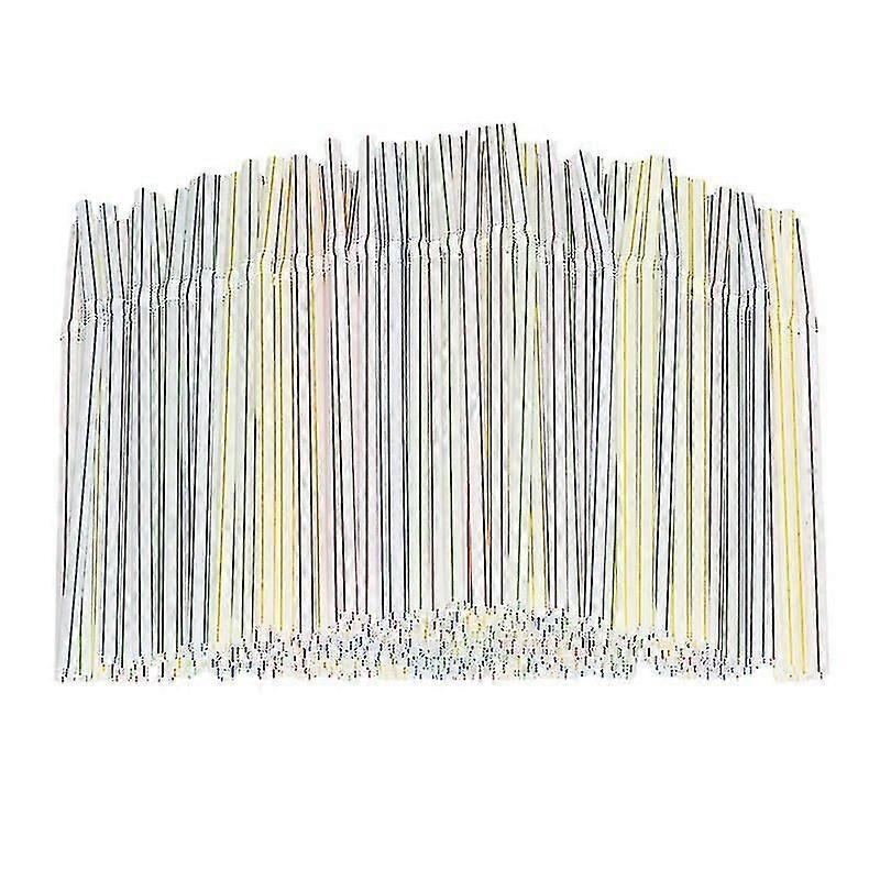 100 Plastic Straws 8 Inch Disposable Straws