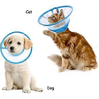 Pet Cone Collar Protection Cat Recovery Collar Cone Comfort Cat Cone Collar Adjustable Elizabethan Collar Anti-bite Licking Plastic E Collar After Sur