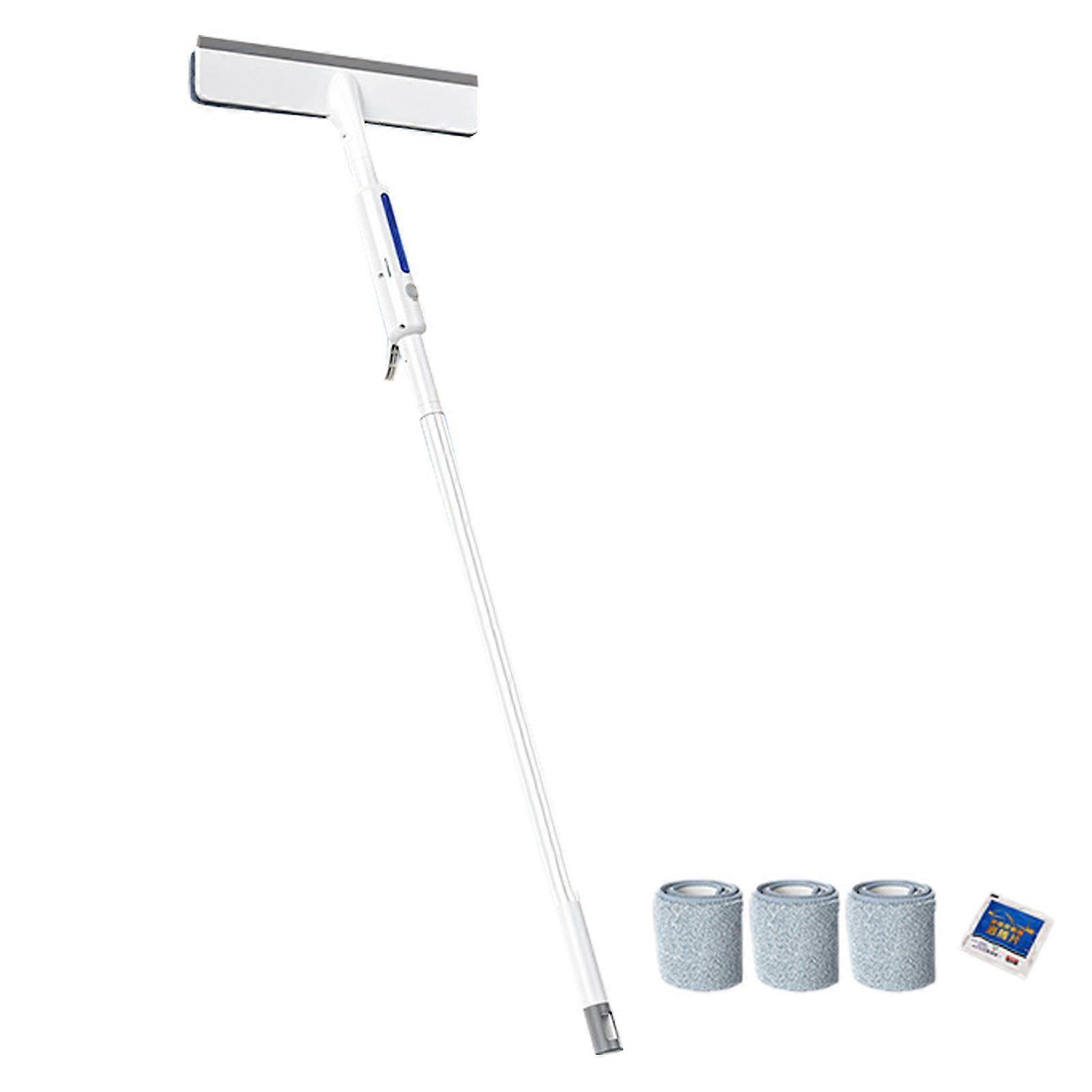 Squeegee Window Cleaning with Double-Sided Spray Long Handle Scratch-Proof Retractable Window Cleaner Household Squeegee