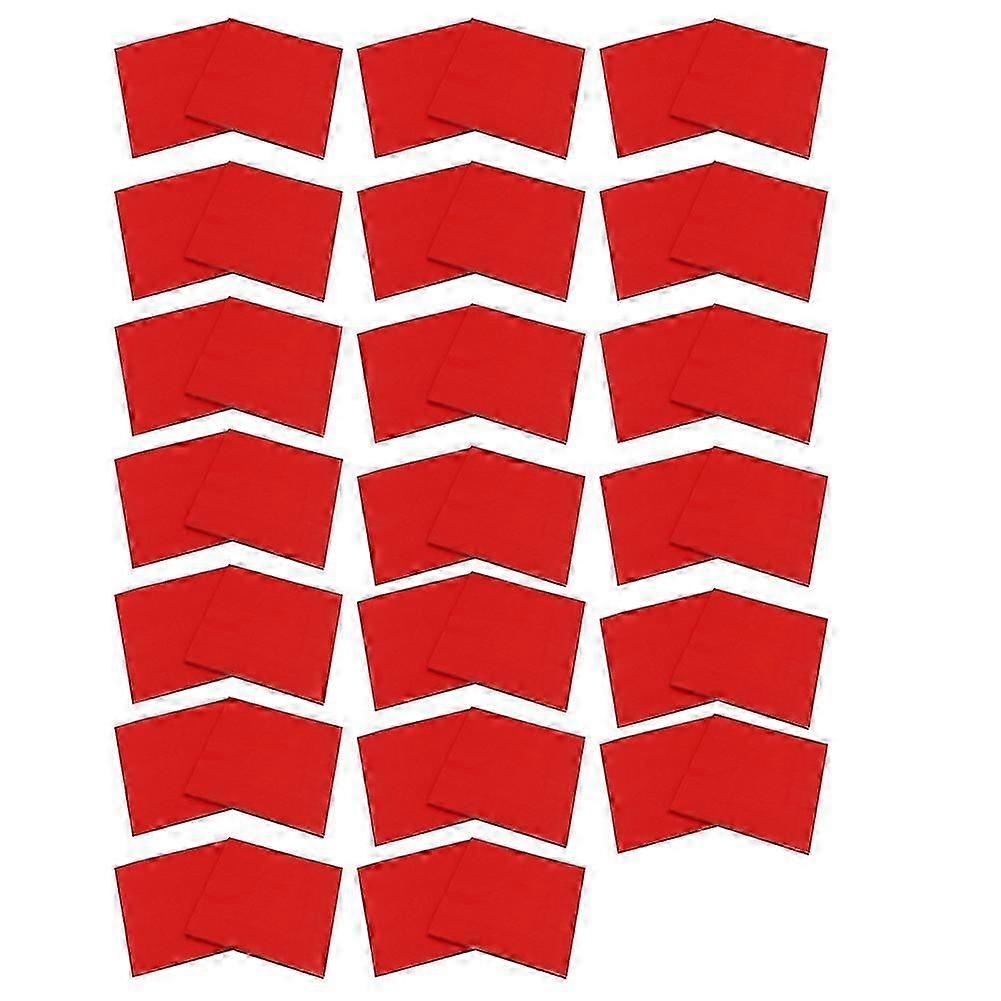 2 Pack Solid Color Printed Paper Napkin (Red)