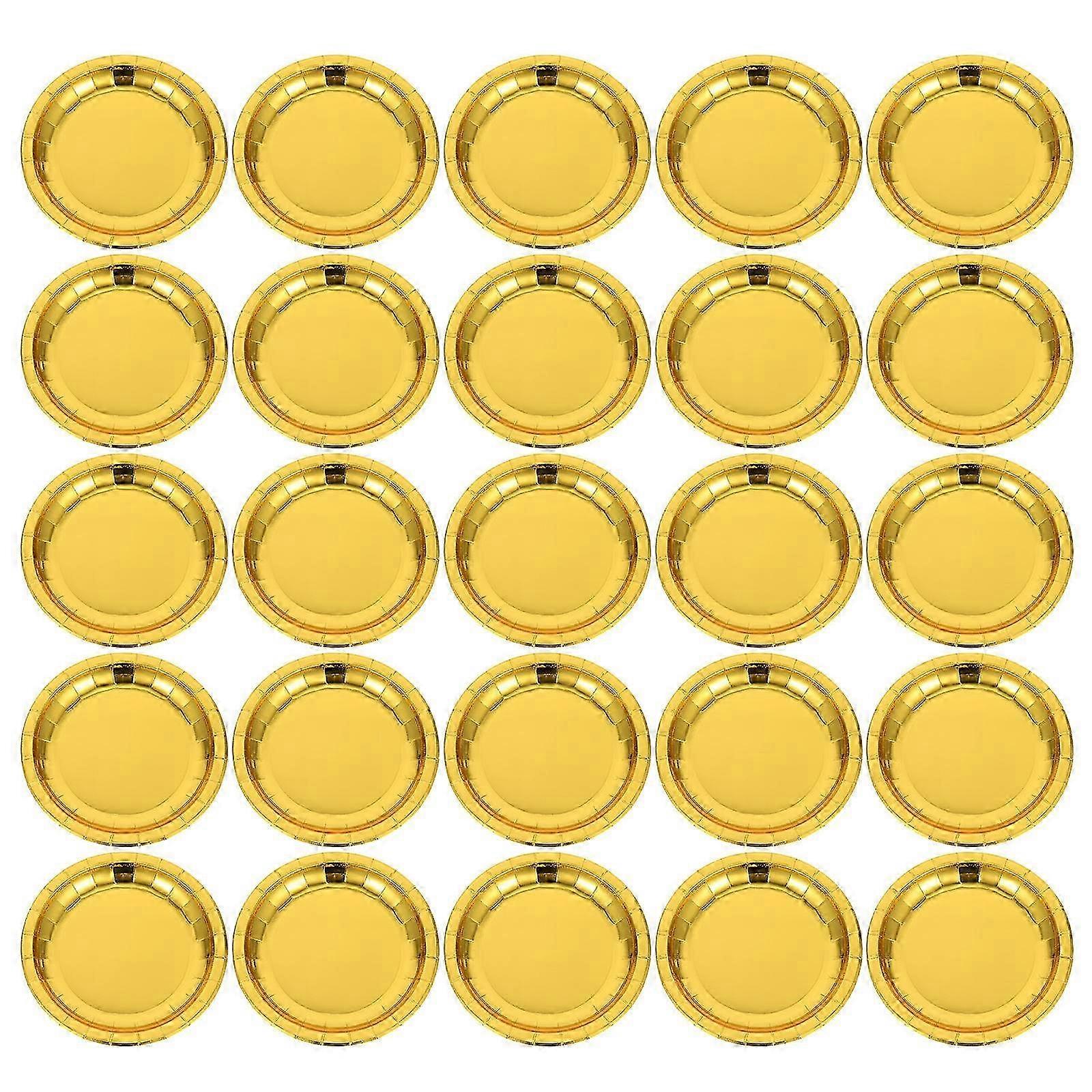 30Pcs Disposable Party Plates Multi-function Dessert Plates Convenient Dessert Dishes