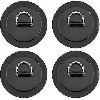4 Pieces Kayak Round D Ring Rope Buckle Sailor Storage Elastic