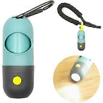 Dog Poop Pickup Bags Dispenser with LED Flash Light for Pet Walking Outdoor