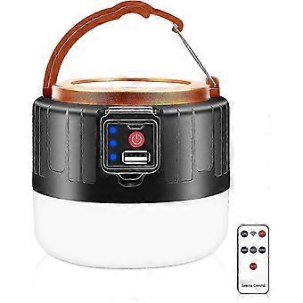Camping Light, USB Rechargeable Solar Camping Light, 1000LM Remote Control Tent Camping Light, 5 Modes Waterproof Tent Light for Hiking, Camping, Fish