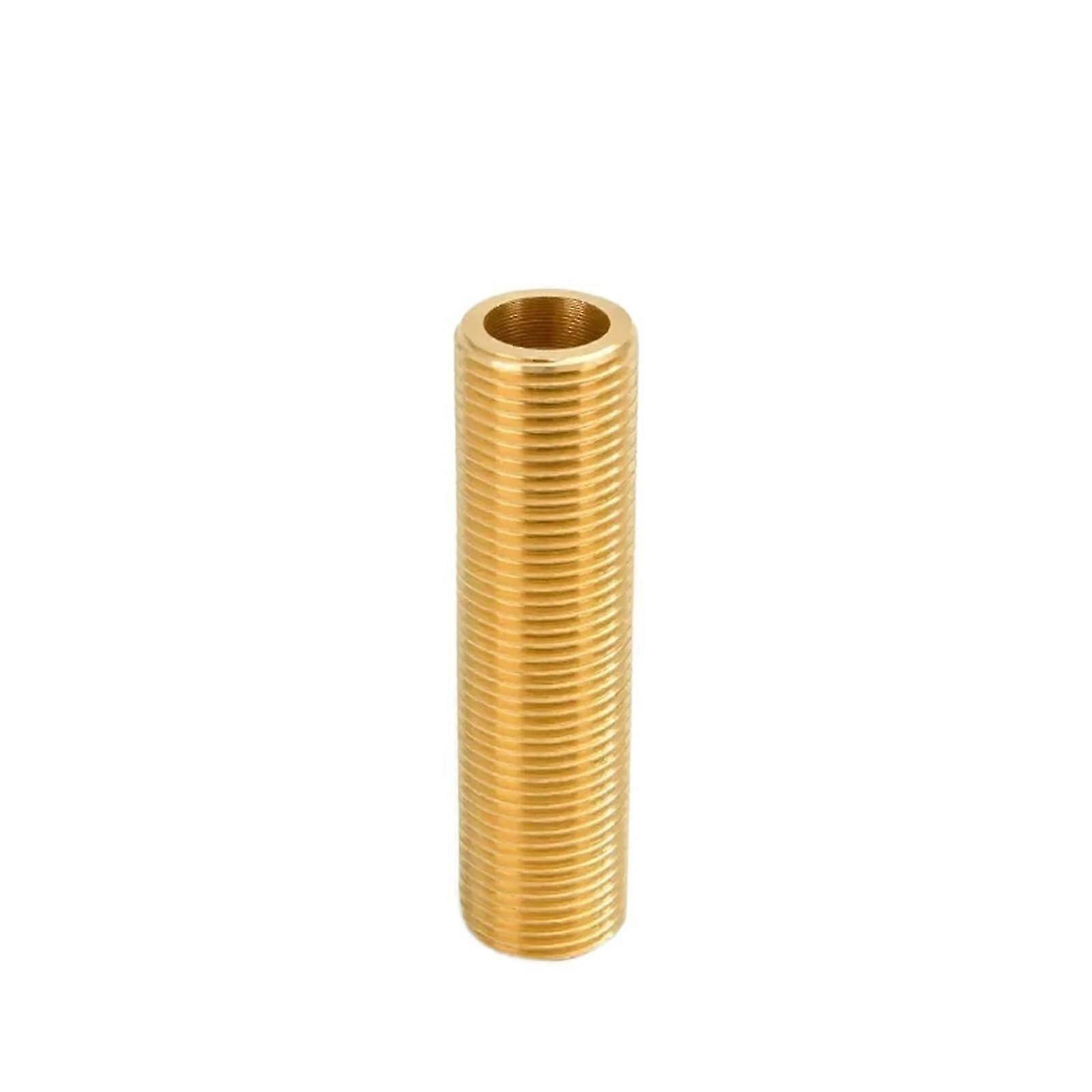 120mm Brass Hex Nipple Pipe Fitting, 1/2 BSP, Full Thread Extension, Quick Coupler Adapter