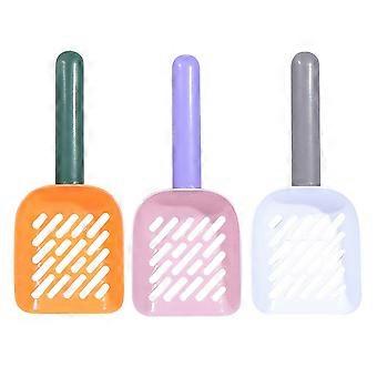 Pet Litter Scoop Plastic Cat Sand for Cleaning Tasks 3Pcs