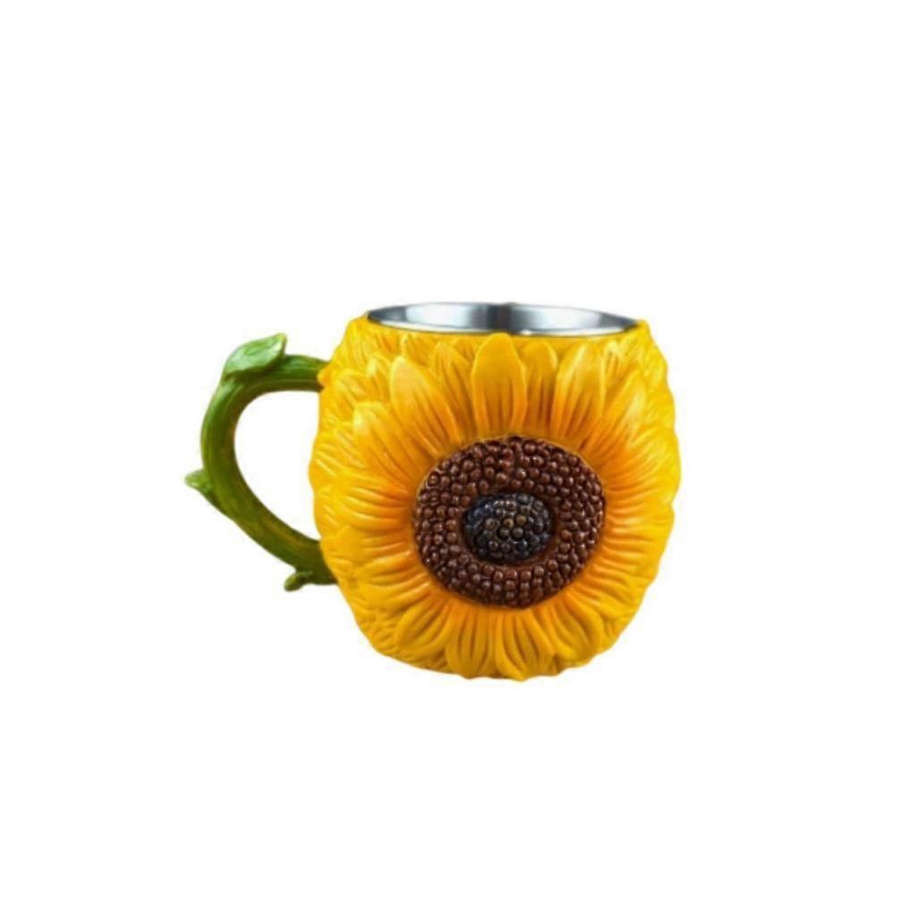 Hand-Painted Flower Mug Presentable Flower Mug